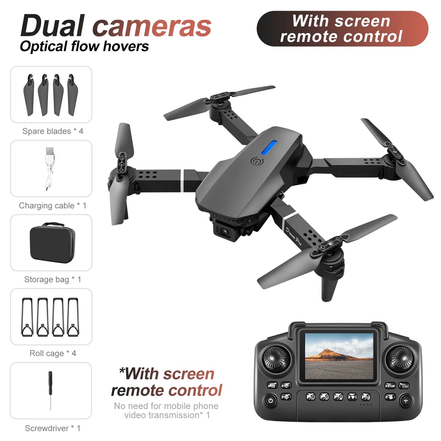 Dual Camera Remote Control Drone