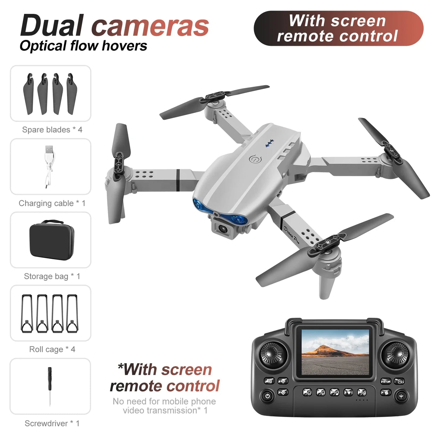 Dual Camera Remote Control Drone