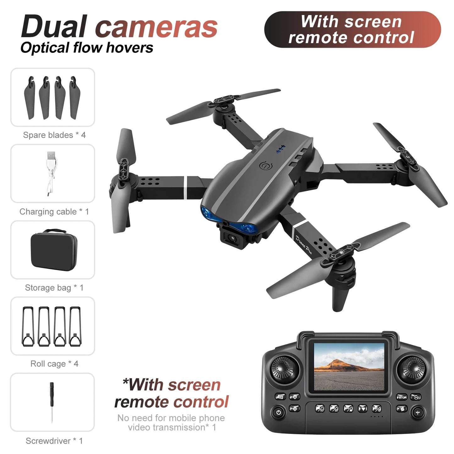 Dual Camera Remote Control Drone